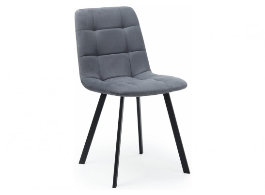 Стул на металлокаркасе Чилли темно-серый / черный