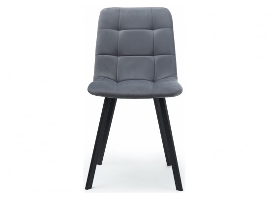 Стул на металлокаркасе Чилли темно-серый / черный