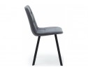 Стул на металлокаркасе Чилли темно-серый / черный
