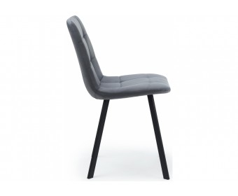 Стул на металлокаркасе Чилли темно-серый / черный