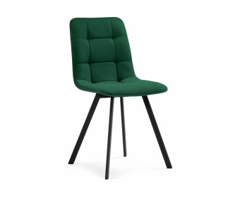 Стул на металлокаркасе Чилли зеленый  / черный каркас