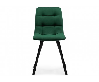 Стул на металлокаркасе Чилли зеленый  / черный каркас