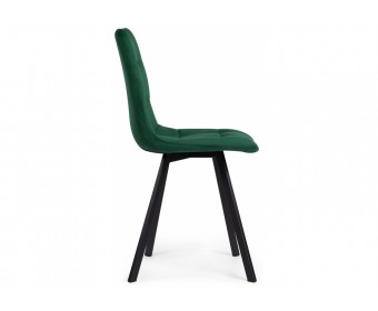 Стул на металлокаркасе Чилли зеленый  / черный каркас