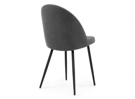 Стул на металлокаркасе Дагрун темно-серый / черный каркас в Набережных Челнах