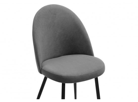 Стул на металлокаркасе Дагрун темно-серый / черный каркас в Набережных Челнах