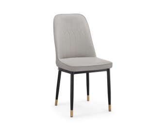 Стул на металлокаркасе Flor light gray / black