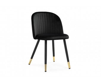 Стул на металлокаркасе Gabi black / black / gold