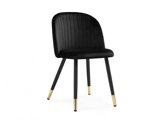 Стул на металлокаркасе Gabi black / black / gold в Набережных Челнах