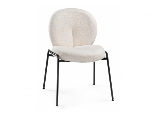 Стул на металлокаркасе Kalipso 1 white / black в Набережных Челнах