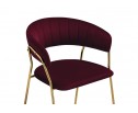 Стул на металлокаркасе Kamelia 1 wine red / gold в Набережных Челнах