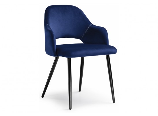 Стул на металлокаркасе Konor dark blue / black в Набережных Челнах