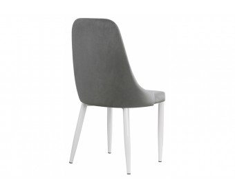 Стул на металлокаркасе Kora gray new / white