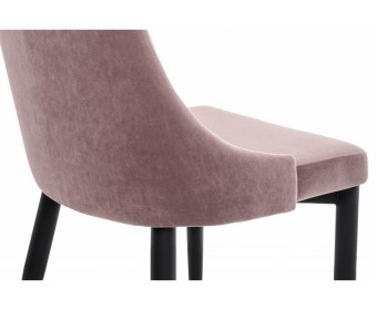 Стул на металлокаркасе Kora light purple / black