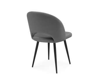 Стул на металлокаркасе Курбис темно-серый (zd 995) / черный