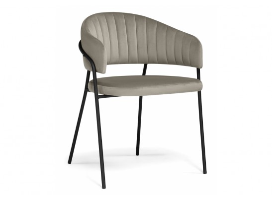 Стул на металлокаркасе Лукас бежевый / черный каркас в Набережных Челнах