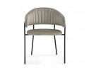 Стул на металлокаркасе Лукас бежевый / черный каркас в Набережных Челнах