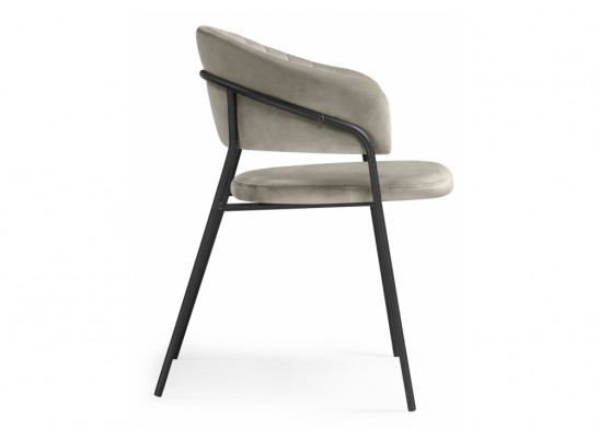 Стул на металлокаркасе Лукас бежевый / черный каркас в Набережных Челнах