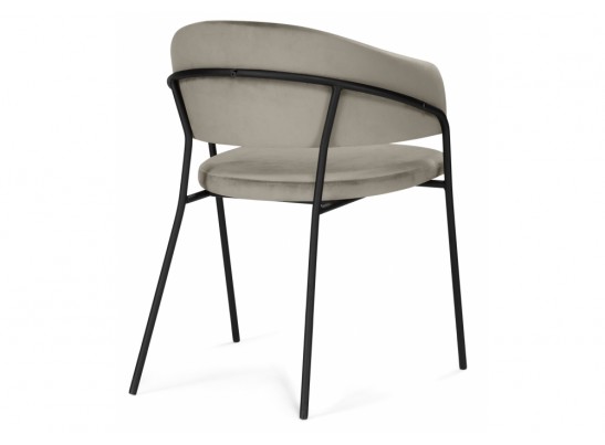 Стул на металлокаркасе Лукас бежевый / черный каркас в Набережных Челнах