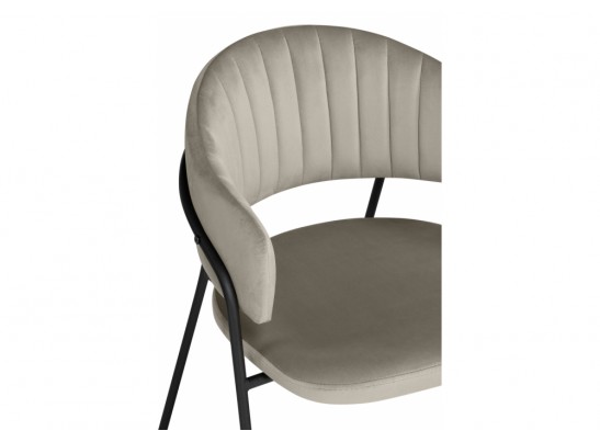 Стул на металлокаркасе Лукас бежевый / черный каркас в Набережных Челнах