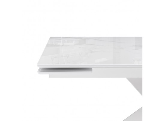 Стеклянный стол Хорсборо 140(200)х80х79 обсидиан / черный в Набережных Челнах