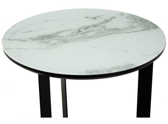 Журнальный столик Роб D-450 45х50 мрамор белый в Набережных Челнах