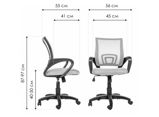 Компьютерное кресло Turin серое в Набережных Челнах
