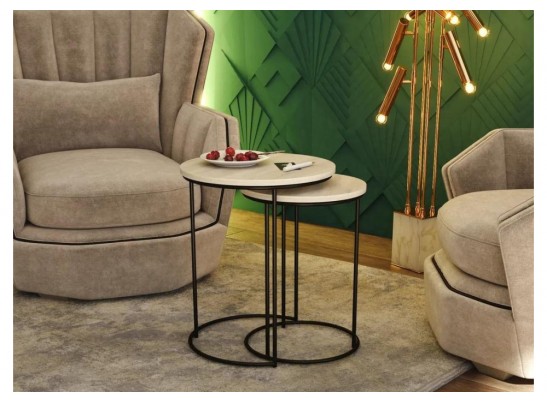 Журнальный столик SHT-CT7 дуб беленый / черный муар в Набережных Челнах