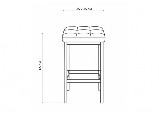 Барный стул Лофт микровелюр катания изумруд / черный матовый