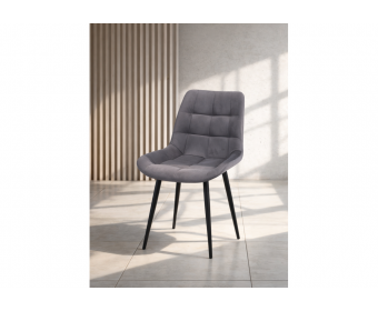 Стул на металлокаркасе Челси 360 К темно-серый (zd 995) / золотой