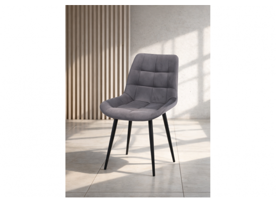 Стул на металлокаркасе Челси 360 К темно-серый (zd 995) / золотой в Набережных Челнах