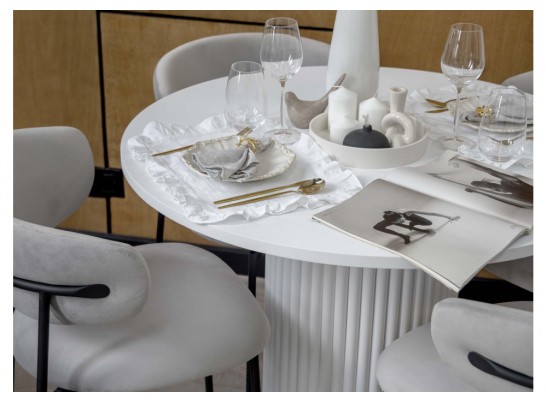 Стол Барел 100 белый / белый в Набережных Челнах