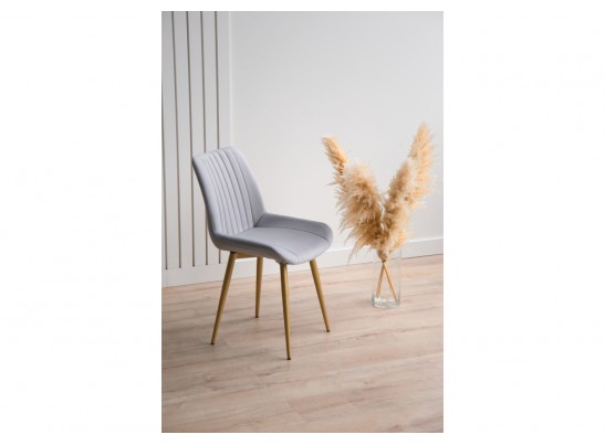 Стул на металлокаркасе Седа 360 светло-серый (zd 960) / золотой в Набережных Челнах