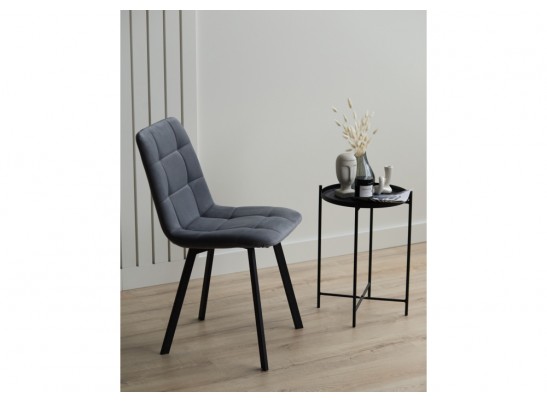 Стул на металлокаркасе Чилли темно-серый / черный в Набережных Челнах