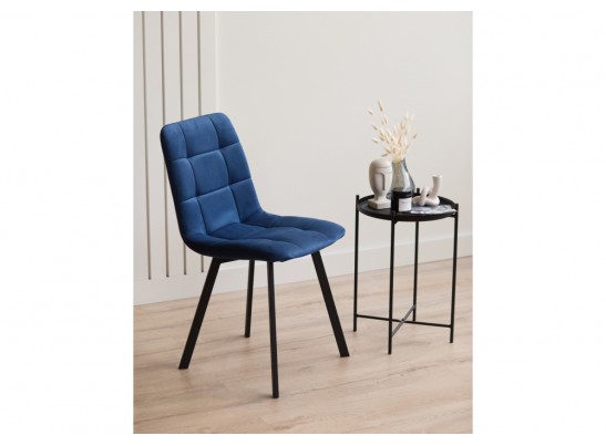 Стул на металлокаркасе Чилли синий / черный в Набережных Челнах