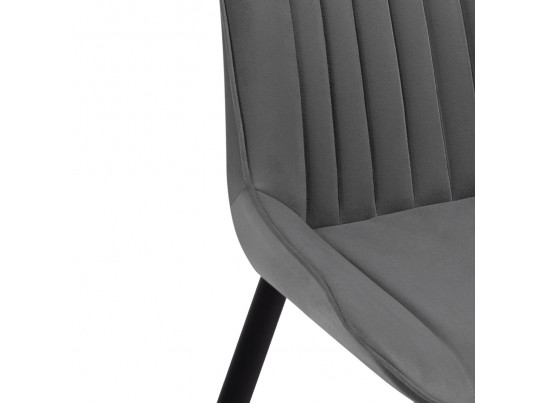 Стул на металлокаркасе Вейв темно-серый / черный в Набережных Челнах