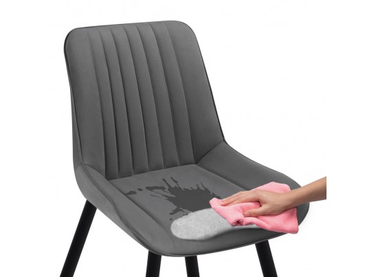 Стул на металлокаркасе Вейв темно-серый / черный в Набережных Челнах