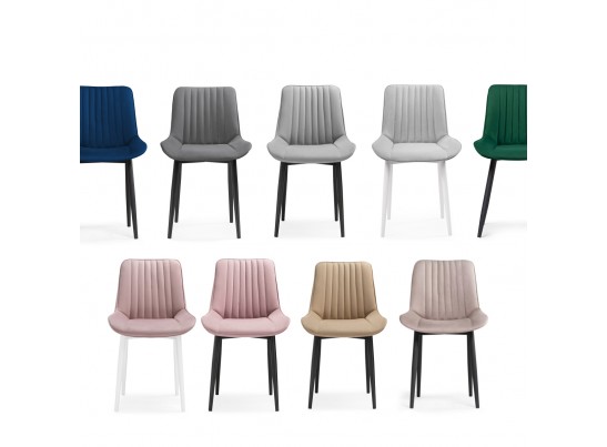 Стул на металлокаркасе Вейв темно-серый / черный в Набережных Челнах