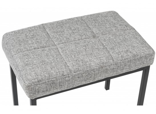 Банкетка Дион рогожка графит / черный матовый в Набережных Челнах