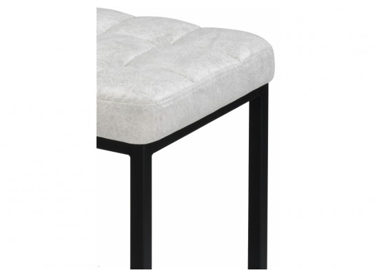 Барный стул Лофт кожзам серый мрамор / черный матовый в Набережных Челнах