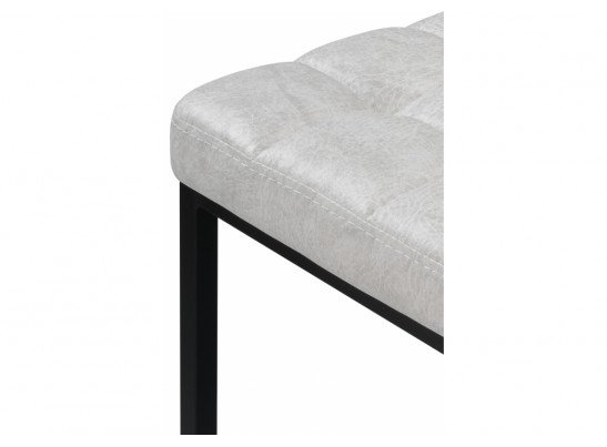 Барный стул Лофт кожзам серый мрамор / черный матовый в Набережных Челнах