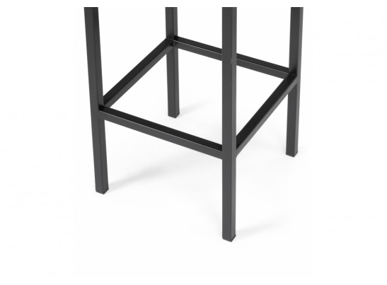 Барный стул Лофт микровелюр катания изумруд / черный матовый