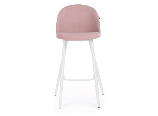 Барный стул Сондре пыльно-розовый / белый каркас в Набережных Челнах