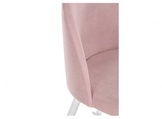 Барный стул Сондре пыльно-розовый / белый каркас в Набережных Челнах