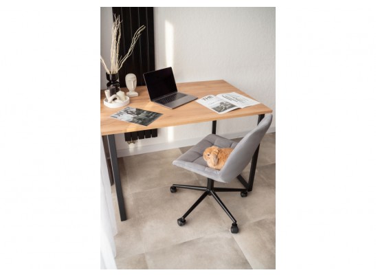 Деревянный стол Лиман 117 х 77 дуб крафт золотой / черный матовый в Набережных Челнах