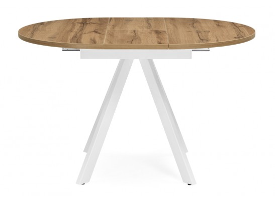 Деревянный стол Трейси 90(120)х90х75 дуб вотан / белый в Набережных Челнах