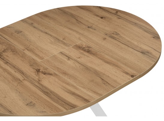 Деревянный стол Трейси 90(120)х90х75 дуб вотан / белый в Набережных Челнах