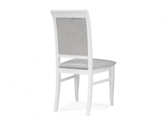 Деревянный стул Авелин серый велюр / белый в Набережных Челнах
