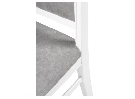 Деревянный стул Авелин серый велюр / белый в Набережных Челнах