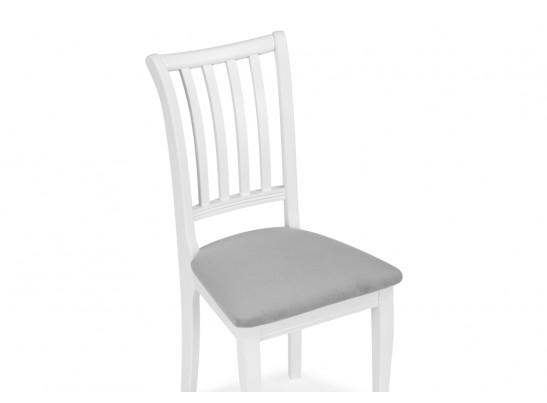 Деревянный стул Фрезино серый велюр / белый в Набережных Челнах