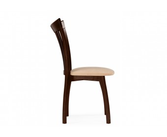 Деревянный стул Лидиос велюр тедди 008 / орех темный